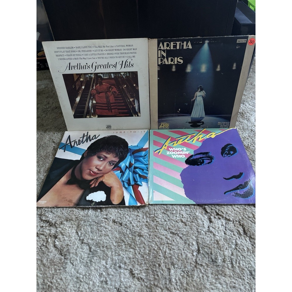 Aretha Franklin Vinyl Lot 6 Albums LP Record Collection Greatest Hits Live Jazz